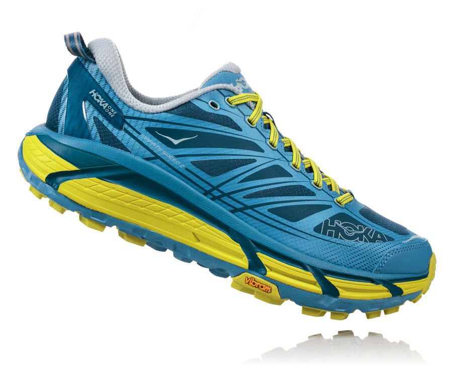 Hoka One One トレイルシューズ メンズ 青 - Mafate Speed 2 - ZQ2019837